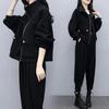 Winter and Autumn Fashion Chic Goddess-style Set - Women's Winter Casual Stylish and Age-Reducing Two-Piece Pants
