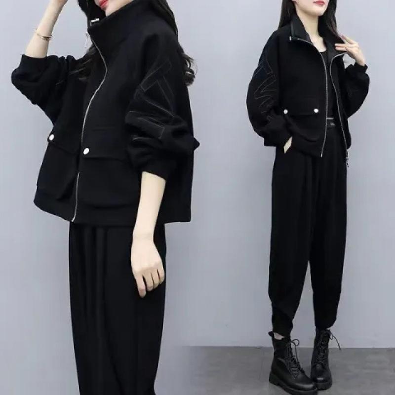 Winter and Autumn Fashion Chic Goddess-style Set - Women's Winter Casual Stylish and Age-Reducing Two-Piece Pants