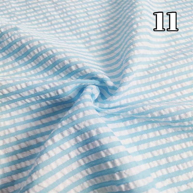 Tenká seersucker kostkovaná látka Ruční práce Měkká látka na šaty Koš Kalhoty Ubrus Šití DIY Bavlněný polyesterový materiál