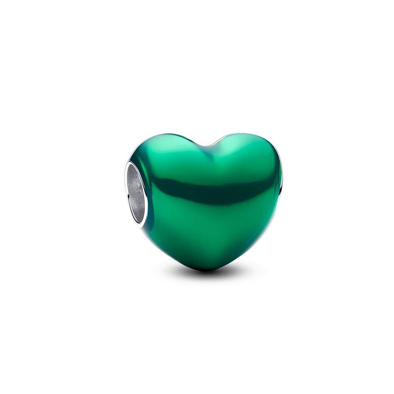 New In Color Heart Shape Charms Beads Fits Bracelet Bangle Necklace For Women Luxury Diy Jewelry Daily Party Festival Gifts