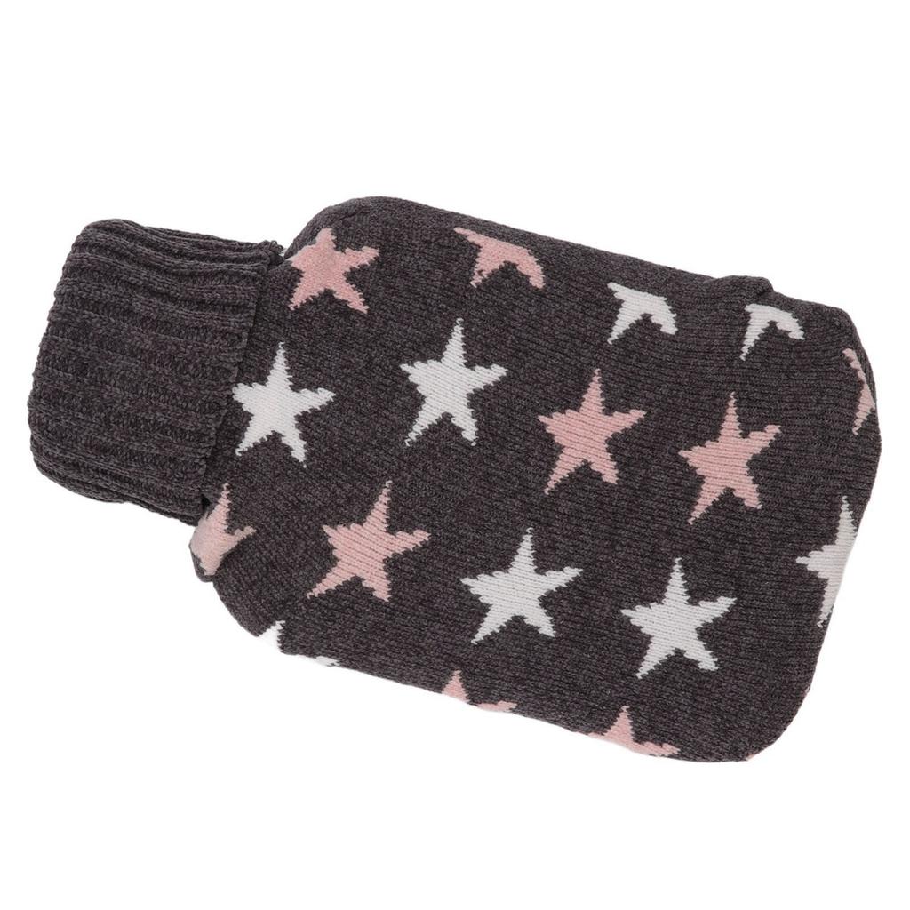 2000ML Hot Water Bottle Hot Water Bag with Soft Knitted Cover for Neck Shoulder Warm for Winter