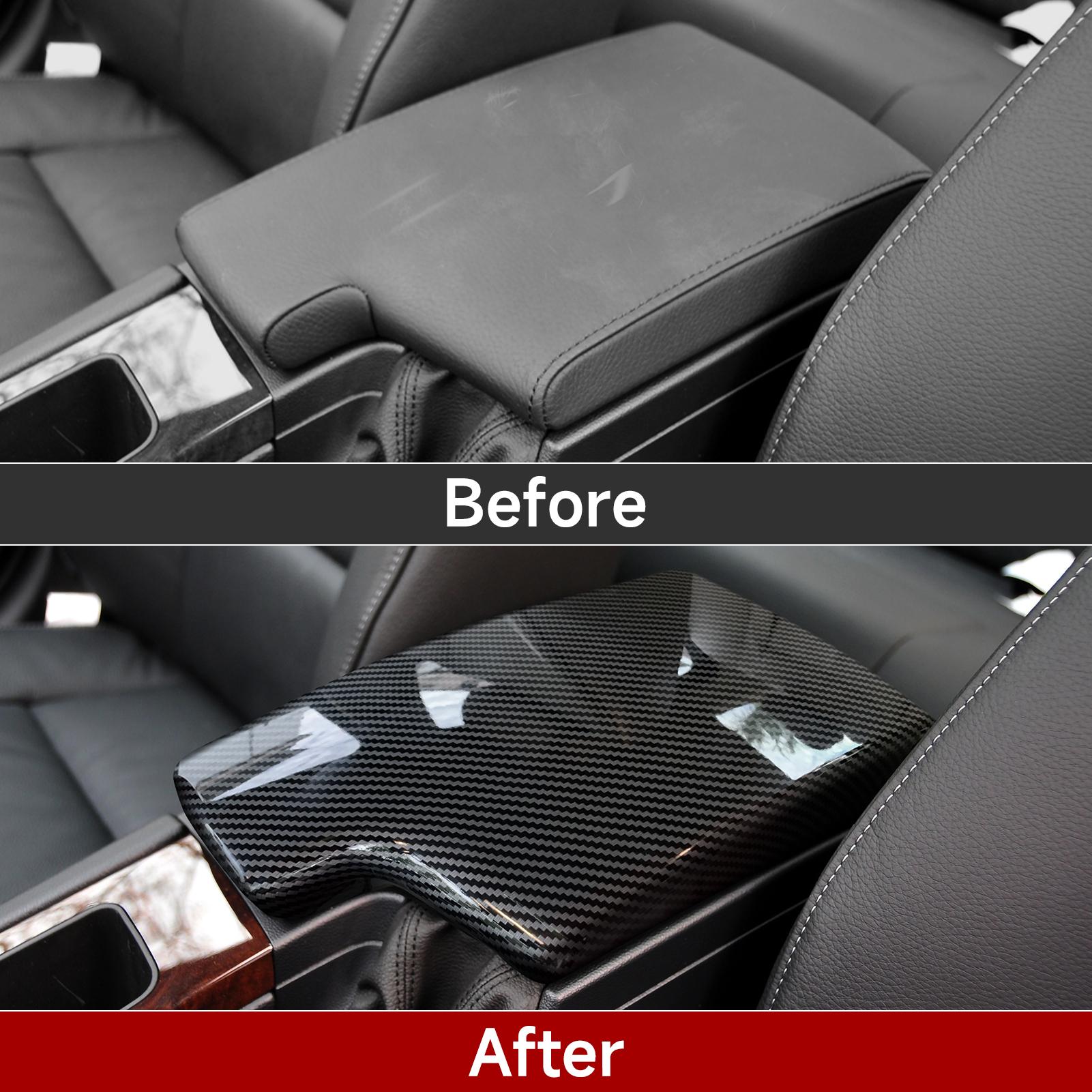 PIUGILH Mittelkonsolenverkleidung BMW 3er E90-E93 - ABS Kohlefaser Optik