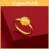Delightful Cat Doraemon Cartoon Ring In Gleaming Gold Plated Brass For Kids And Adults