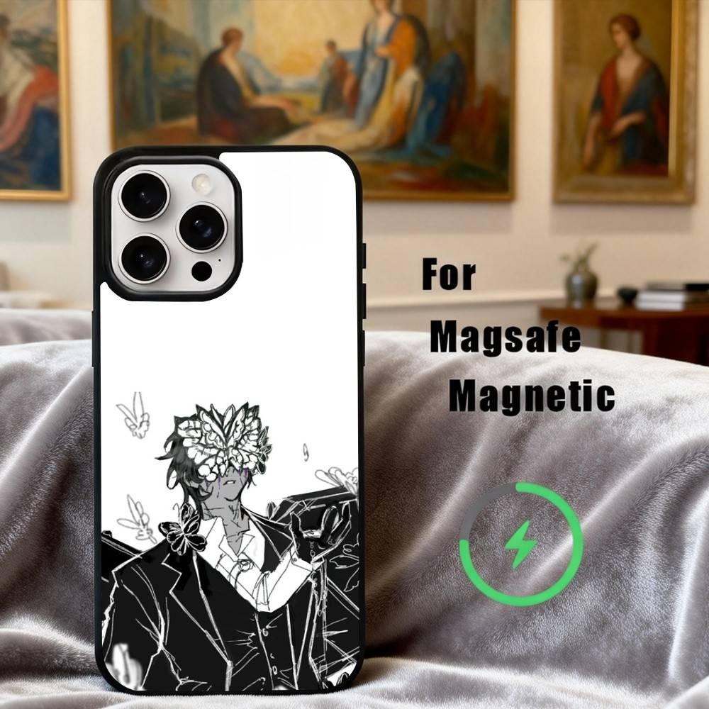 

Limbus C-Company Quixote Butterfly Phone Case For iPhone17,16,15,14,13,12,11 Plus,Pro Max Magnetic For Magsafe Wireless Charging iPhone14PRO