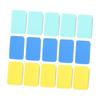 Lurrose Small Whiteboard Erasers, 15 Pieces, Assorted Colors, Felt Material, Dry Erase Erasers, Classroom Cleaning Goods