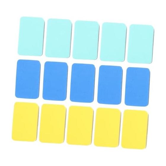 Lurrose Small Whiteboard Erasers, 15 Pieces, Assorted Colors, Felt Material, Dry Erase Erasers, Classroom Cleaning Goods
