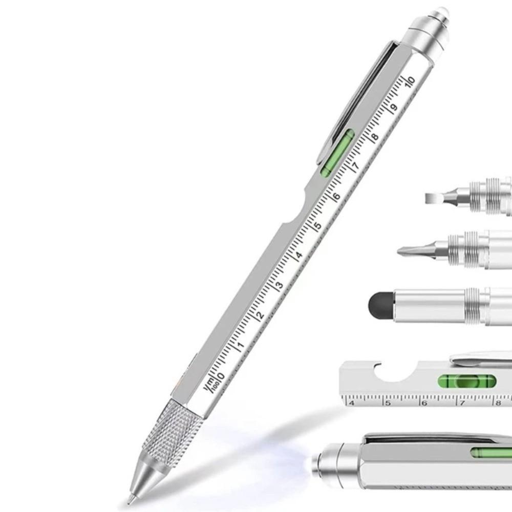 Detachable Multi-function Tool Pen 9 in 1 Measure Technical Ruler Tighten The Screw
