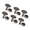200 Sets Double Cap Rivet Round Stud Nail Iron Jeans Button Leather Shoes Bags Clothes 10x10mm