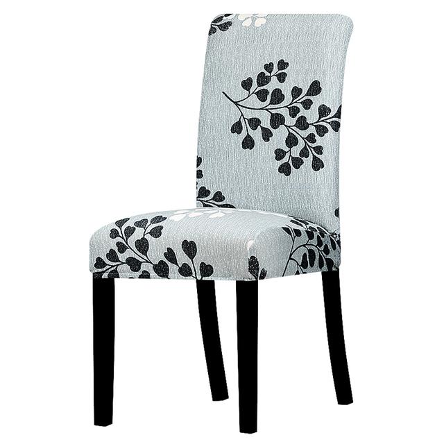 Spandex Chair Cover Stretch Home Dining Elastic Floral Print Chair Covers Multifunctional Spandex Elastic Cloth Universal Size