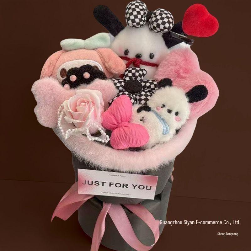 Cinnamoroll & Pochacco Doll Bouquet Birthday Gift for Girls