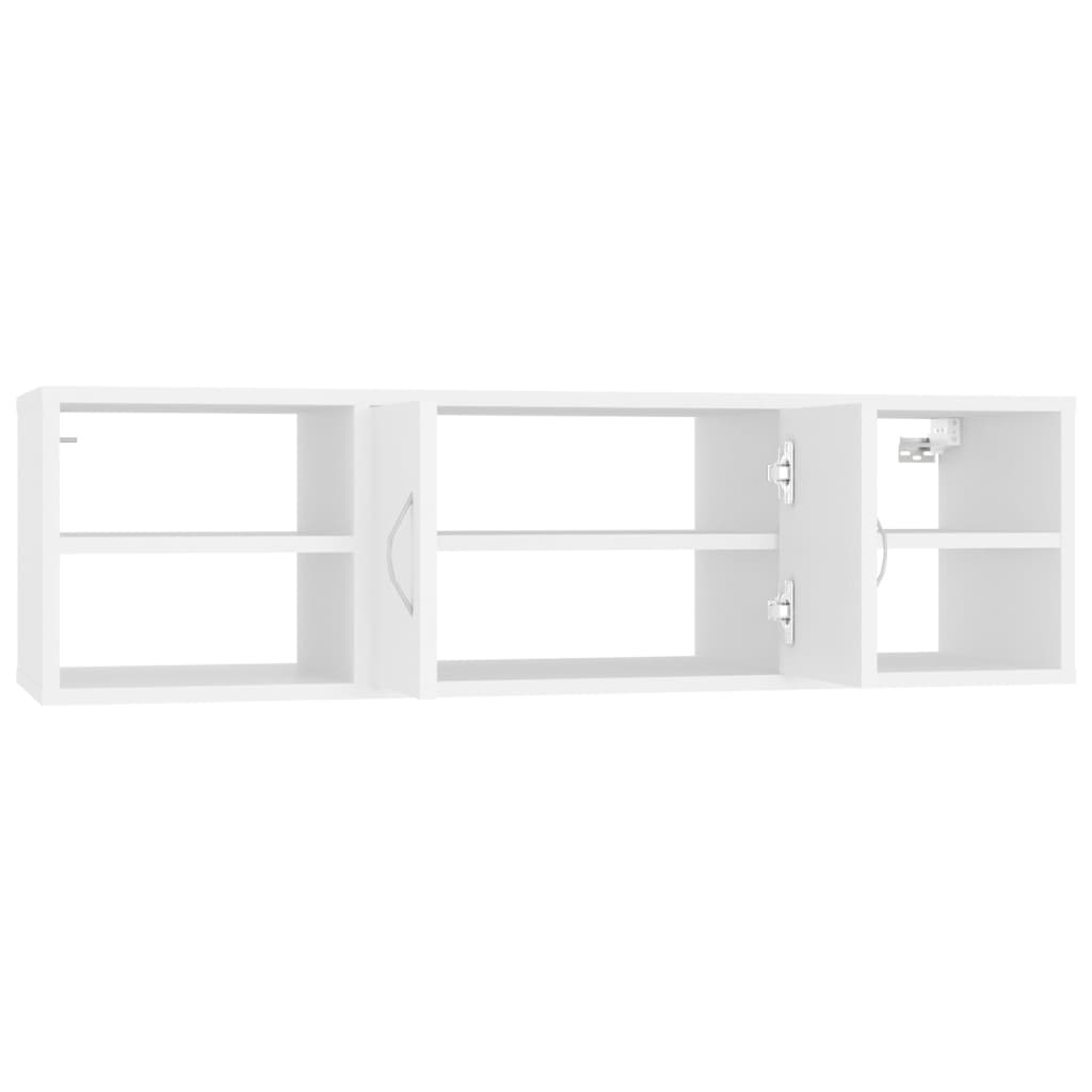 Wall Shelf White 102x30x29 cm Particleboard