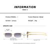 Fashion Vintage Rimless Square Sunglasses Women Men Luxury Brand Designer Popular Travel Driving Metal Small Sun Glasses