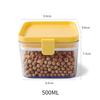 Transparent Sealed Plastic Food Storage Container for Kitchen Refrigerator, 500/1000/1600ML Noodle Box, Multigrain Storage Tank