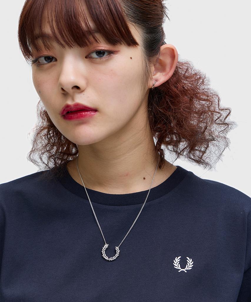 FRED PERRY [Womens] Crewneck T-Shirt - Navy Afpf2611142-311