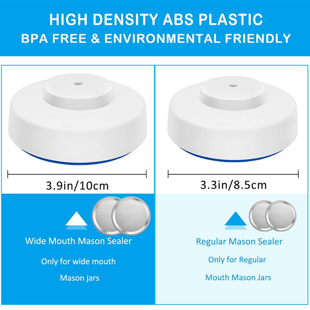 Mason Jar Vacuum Sealer Kit Portable Mason Jar Vacuum Sealing Machine Food Storage Canning Jar Sealer with Manual Air Pump Tools