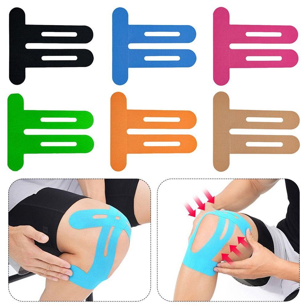 2 db Légáteresztő Előre vágott Kineziológiai Szalag Rugalmas Atlétikai Térdszalag Rugalmas Szalag Sportvédelem