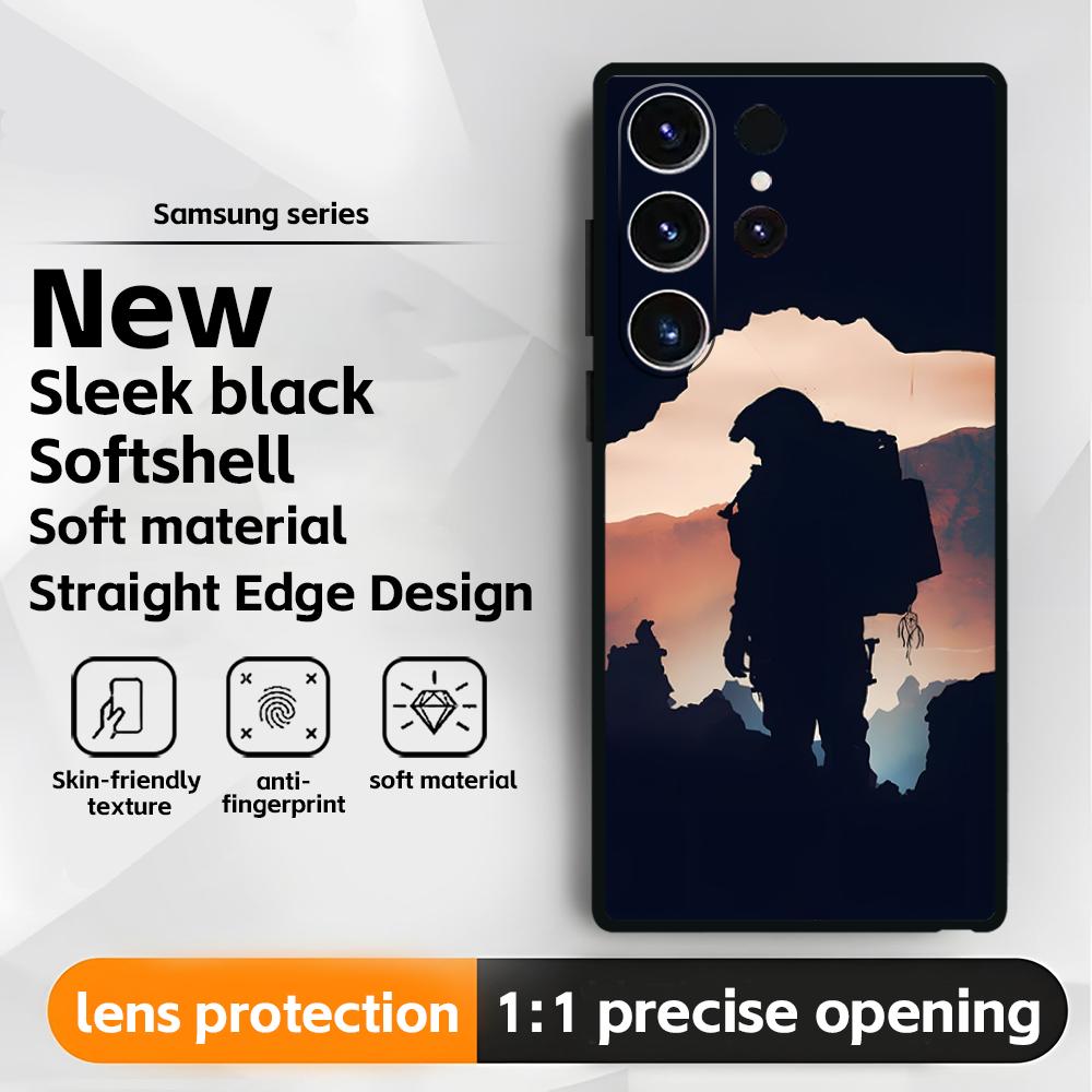 hot game D-Death S-Stranding Phone Case For Samsung Galaxy S25 S24 S23 S22 S21 S20 Plus Ultra Note20 Soft Black