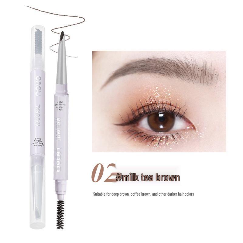 

NOVO Precision Quick-Type Eyebrow Pencil: Ultra-Fine, Waterproof, Sweat-Proof, Long-Lasting, Smudge-Free for Natural, Defined Brows