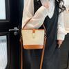 New Spring and Summer Fashion Is Popular Today, High-end Contrasting Color Bucket Tote Bag, Versatile Portable Shoulder Messenger Bag