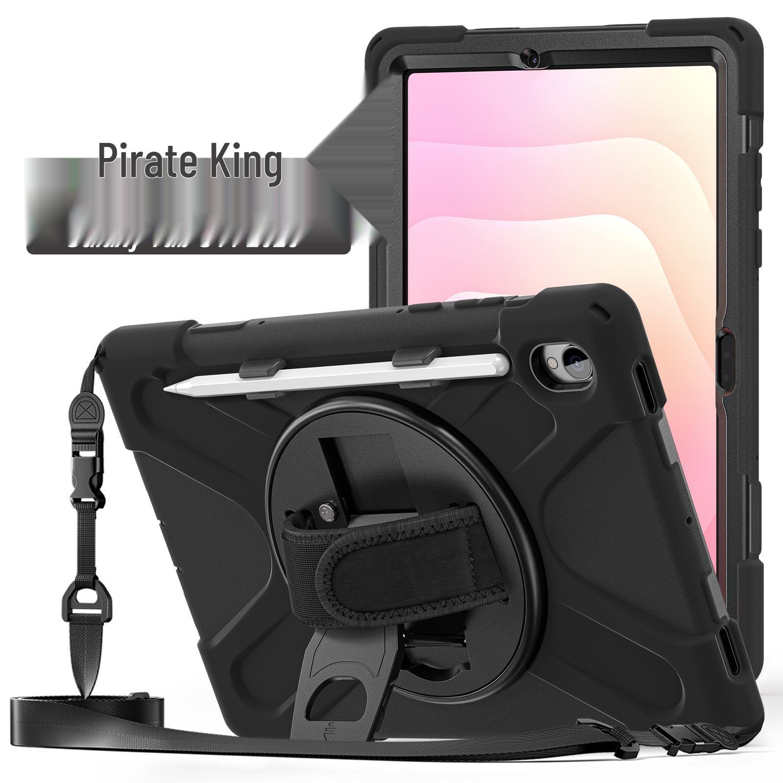 2025 Samsung Tab S11 X730 Silicone Protective Case with Shoulder Strap & Stand - Full Coverage & Drop-Proof