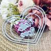 "Hello Love"letters and 3pcs Love Hearts Metal Cutting Dies Stencil for DIY Scrapbooking Photo Album Embossing Paper Cards Crafts Diecuts