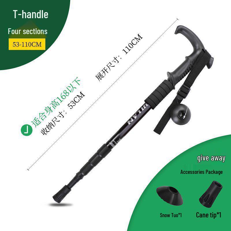 Telescopic Folding Multi-functional Hiking Poles for Men, Women, and Children - Self-defense and Mountain Climbing Walking Sticks by Chun Chu.