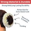 RSINC Scented Mogra Gajra Hair A Fake Gajra Scrunchies Rubber Band - Premium & Voluminous, White Pack of 2 Mogra Gajra Hair Accessories
