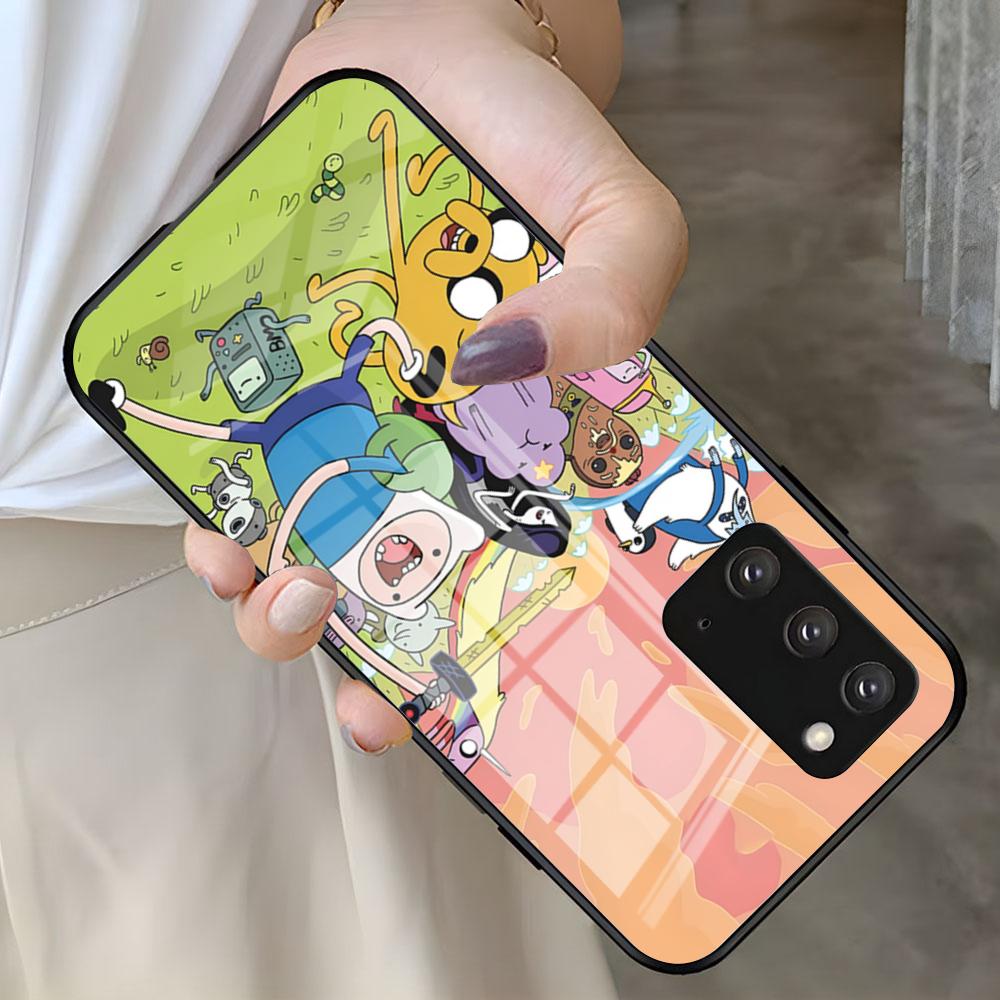 A-Adventure T-TimeS Phone Case For Samsung S26 S25 S24 FE S23 S22 S21 Plus S20 Ultra Note20Ultra Black Glass Cover