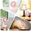 Ventilateur de Table - E.F.Connection - Rose - 4 Vitesses - Batterie Rechargeable