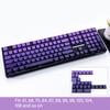 134Keys Keycaps Customs Purplee Gradients Keycap Set Side Print Backlit Key Keycaps for Mechanical Keyboards