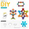 3D Rotating Plum Blossom Building Blocks Interlocking Snowflake Toy Preschool Educational STEM Toy for Kids