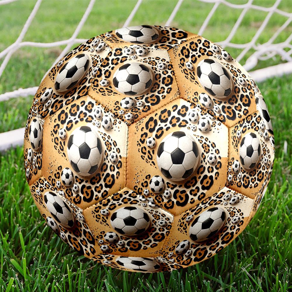 1pc Size 5 Soccer Ball Safari Soccer Ball, Professional Match/Training Ball, Suitable for Indoor and Outdoor Sports Games. y62781