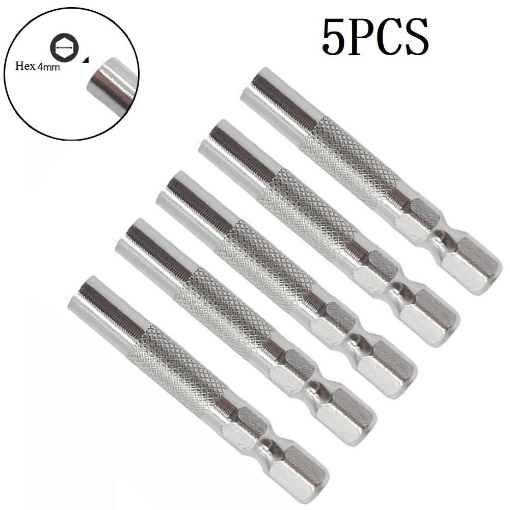 5PCS Hex 6.35mm 6.35mm 1/4\" Insert For 1/4\" 6.35mm Handle