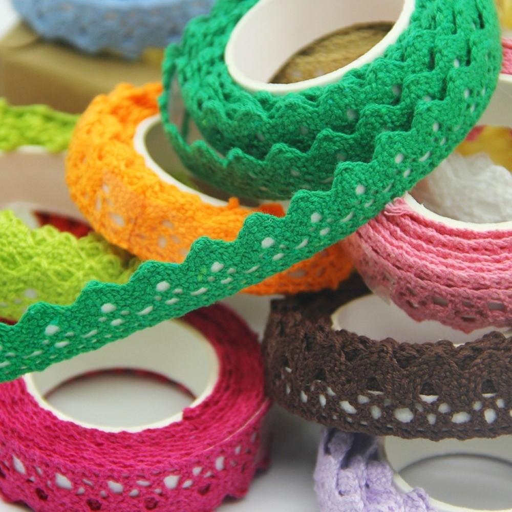 2 Yards Length Lace Ribbon Tape Cotton Sewing Fabric Lace New DIY Craft Lace For Sewing Projects