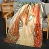 Horse and Woman Nature Scene Print Blanket Flannel Material Soft Warm for All Seasons Home Outdoor Camping Picnics Luxury Gifts