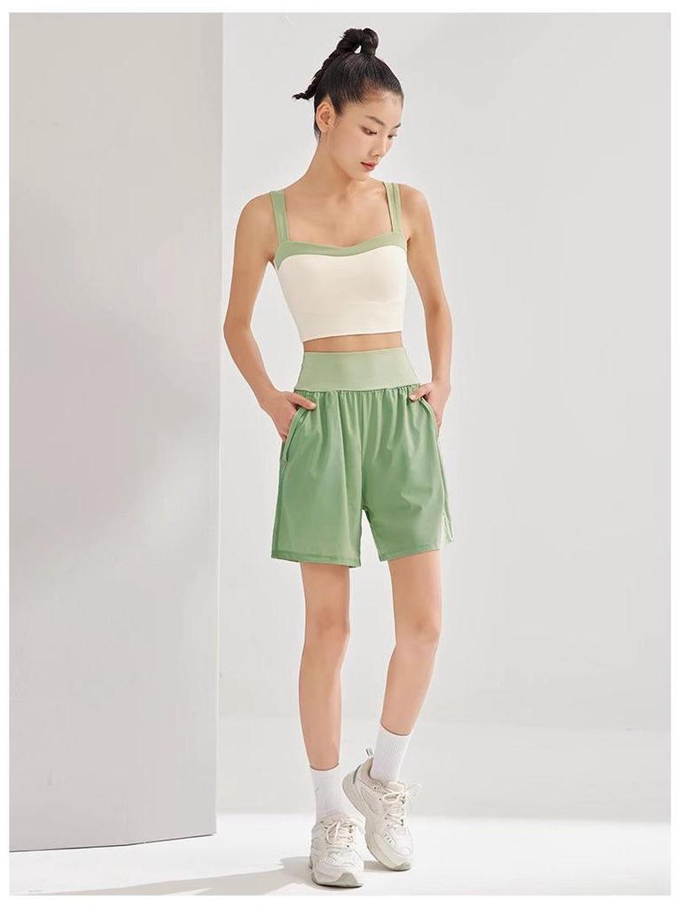 Women's Plus Size Quick Dry High Waist Sports Shorts - Summer Outerwear, Loose Fit, Running Capris.