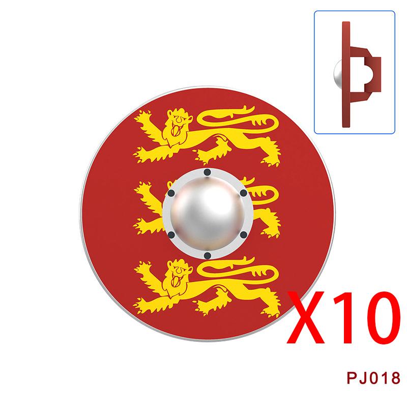 Mittelalterliche Militärburg Ritter Bausteine Reitpferd Wolf Bär Elefant Tier Weste Waffe Fahne Sattel Spielzeug Ziegelstein Geschenk A06