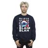 Disney Mens Lilo And Stitch Christmas Blah Blah Blah Sweatshirt