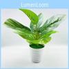 Realistic Plastic Foliage Indoor Plant For Office Desk Or Home Shelf Display