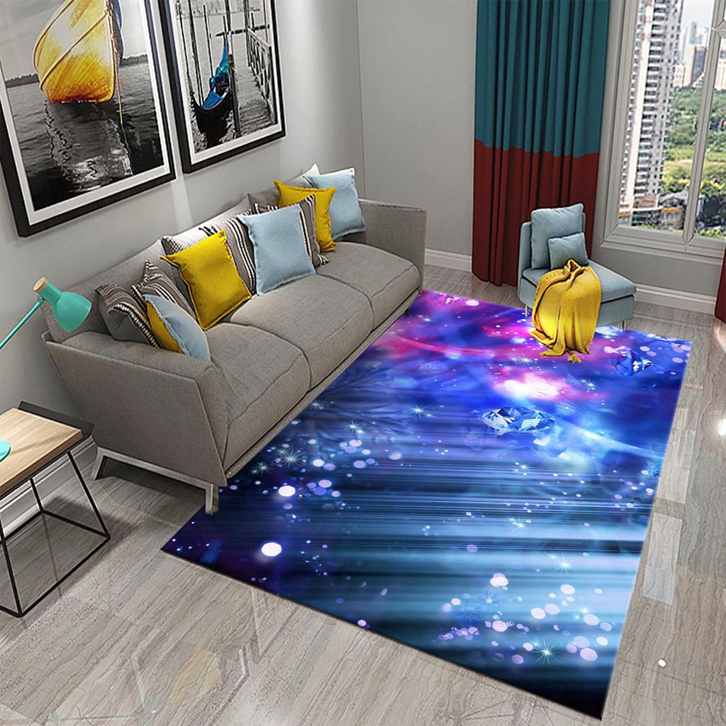Living room balcony bedroom floor mat soft children's room rug casual rug bathroom non-slip rug sparkling diamond rug