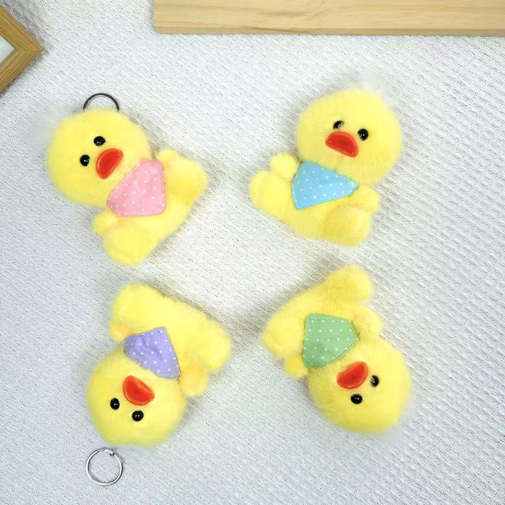 Mini Plush Toy Claw Machine Keychain Charms