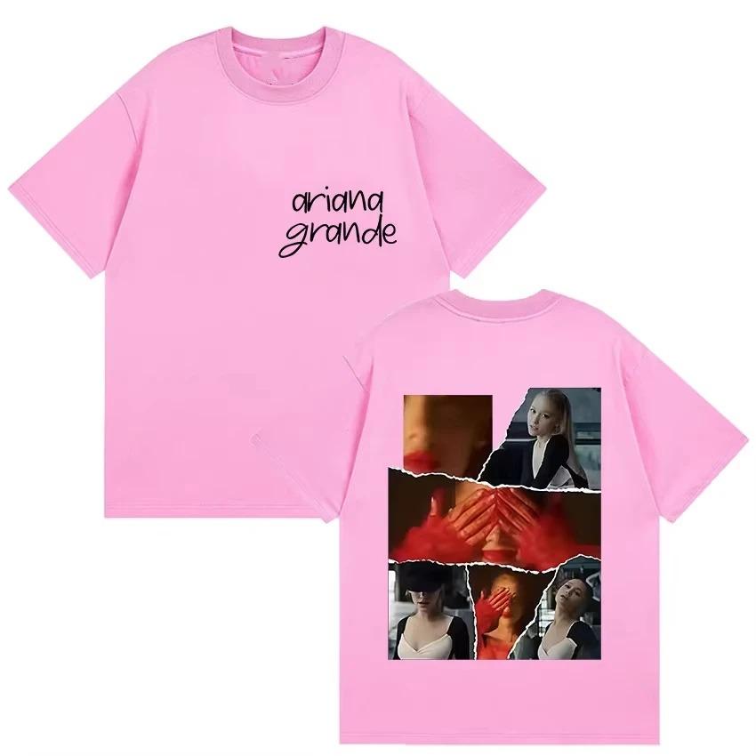 Ariana Grande Tour Album 2026 Graphic T Shirt Men Women Hip Hop T-shirt Casual High Quality Cotton Shirt Streetwear