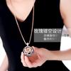 South Korea's New Rose Necklace Long Temperament Crystal Flower Sweater Chain Niche Accessories