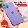 IPhone 14 Pro Max Case, Ultra-Thin Transparent Frosted Shockproof Soft for IPhone 14 Pro Max with Full Camera Protection, Suitable, Dark Purple