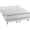 Ensemble matelas sommier 180 x 200 cm Hauteur 24 cm - ressorts ensachés - 7 zones - réversible - fabriqué en Belgique - DEKO DREAM