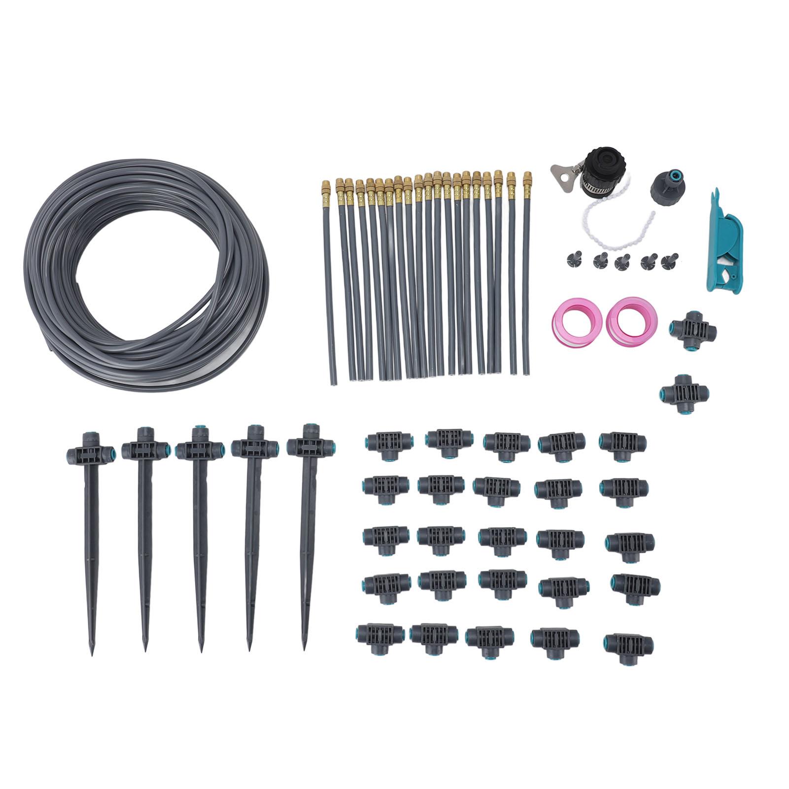 

Комплект для капельного орошения туманом в теплице 82 фута 1/4 дюйма Регулируемая система полива растений своими руками с Quick Co