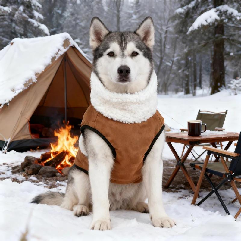 Sleeveless Warm Vest for Dogs In Autumn and Winter, Suitable for Small and Medium-sized Dogs