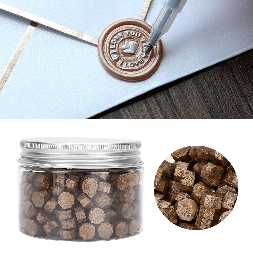 200Pcs Sealing Wax Octagon Seal Suit Bottle Packing for Envelopes Documents Wedding