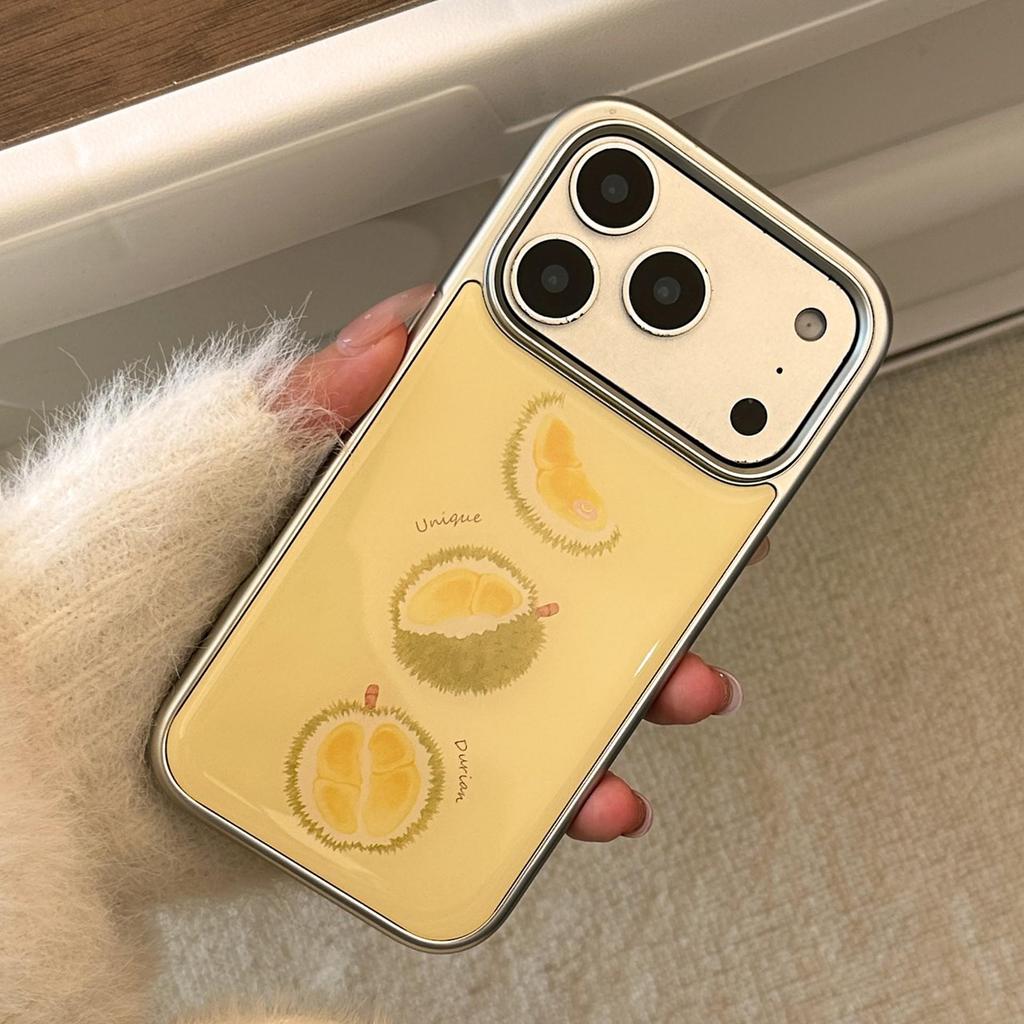Creative Durian Phone Case for iPhone 16, iPhone 17, and iPhone 17 Pro Max