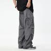 Japanische Herren Übergroße Y2K Casual Sommer Fallschirmhose Weite Beinhose Baggy Cargohose Herren Jogginghose Sport Koreanische Kleidung